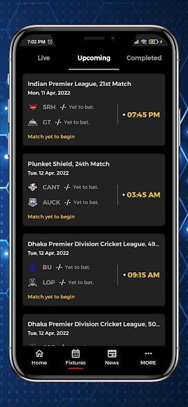 Cricket Junoon Live Matches